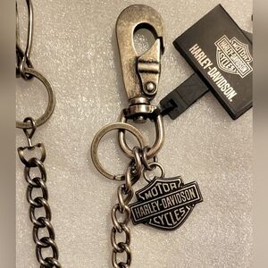 Vintage Harley-Davidson Men's 2012 25" Antique Nickel Wallet Chain NWT